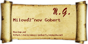 Milovánov Gobert névjegykártya